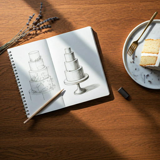 Cake design sketch inspiration